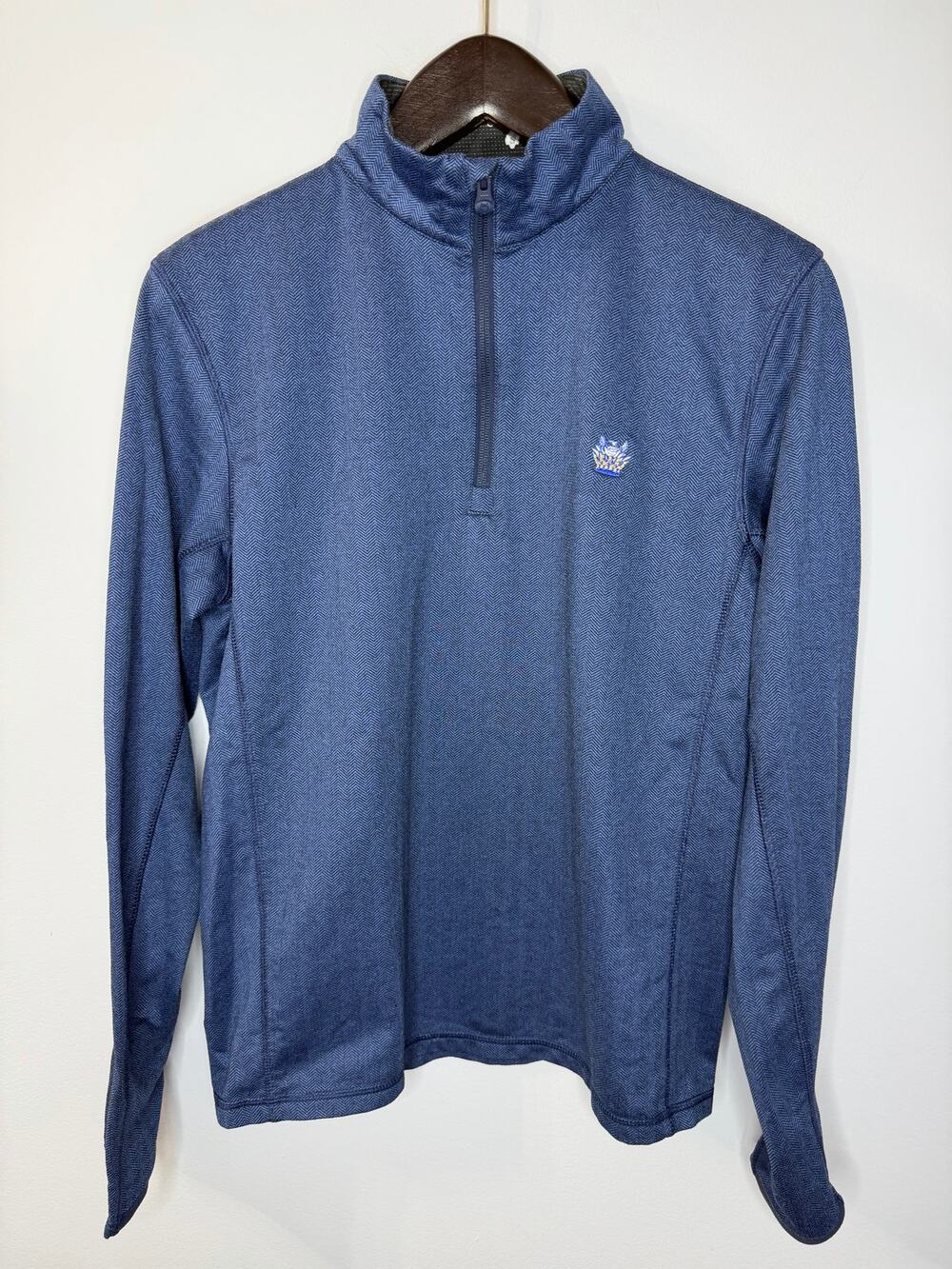 Greyson Sport Performance Golf Quarter-Zip Pullover Sz S Blue
